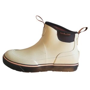 Grundens Boots Rubber Deck Boss Ankle Beige 60011 254 Women's Size 8